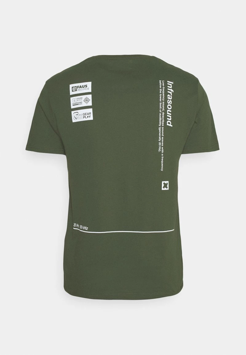Pier One Hombre Camiseta Estampada - Olive - Imagen 9