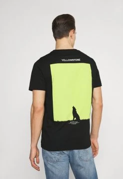 Pier One Hombre Camiseta Estampada - Black