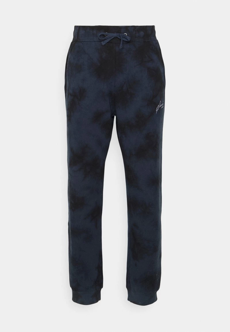 Pier One Hombre TIE DYE JOGGER - Pantalones Deportivos - Dark Blue- Black - Imagen 5