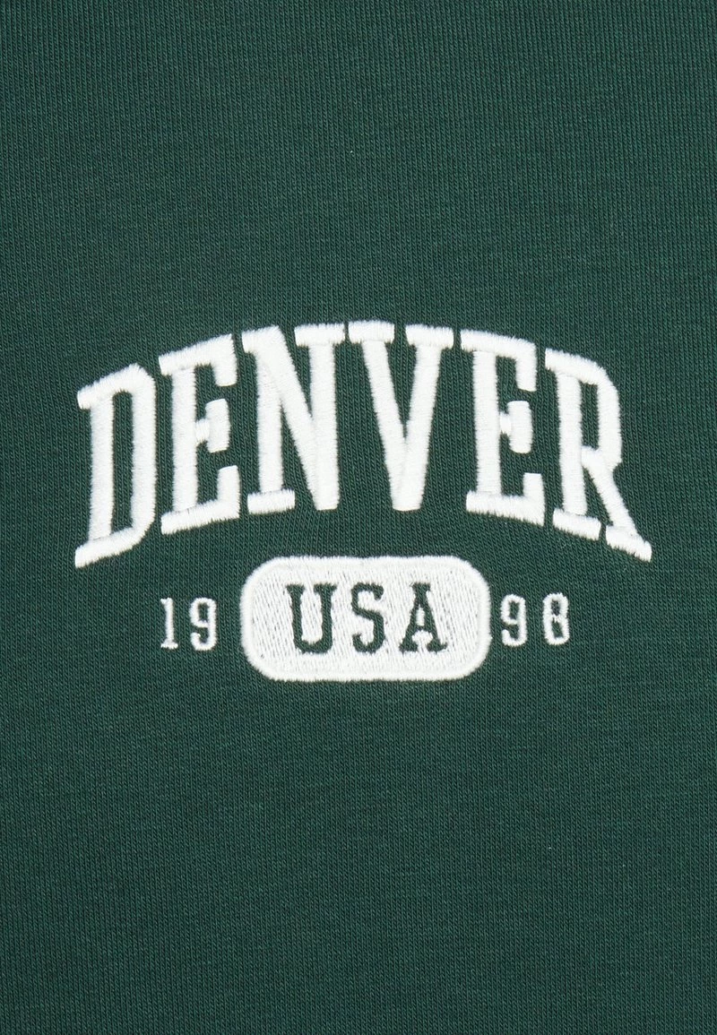 Pier One Hombre DENVER COLLEGE HOODIE - Sudadera - Green - Imagen 3