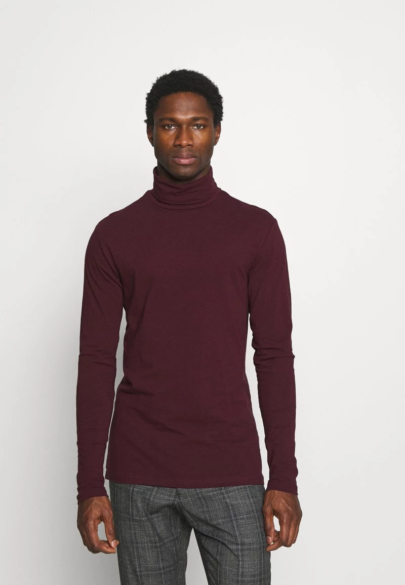 Pier One Hombre Camiseta De Manga Larga - Bordeaux