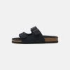 Pier One UNISEX - Sandalias Planas - Dark Blue, Unisexo