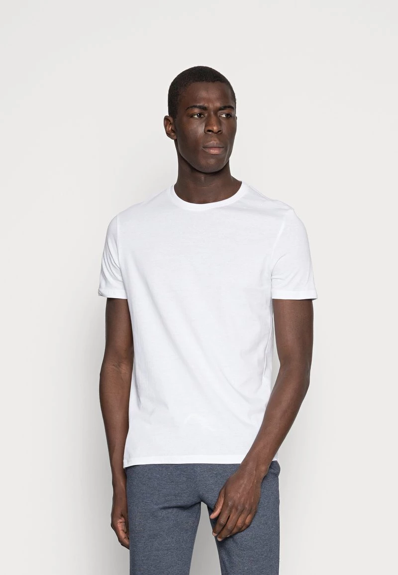 Pier One 3 PACK - Camiseta Básica - White/black/light Grey, Hombre - Imagen 2