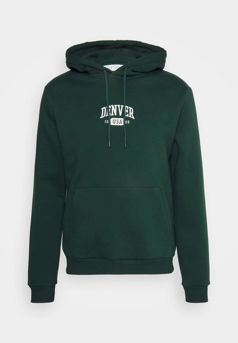 Pier One Hombre DENVER COLLEGE HOODIE - Sudadera - Green