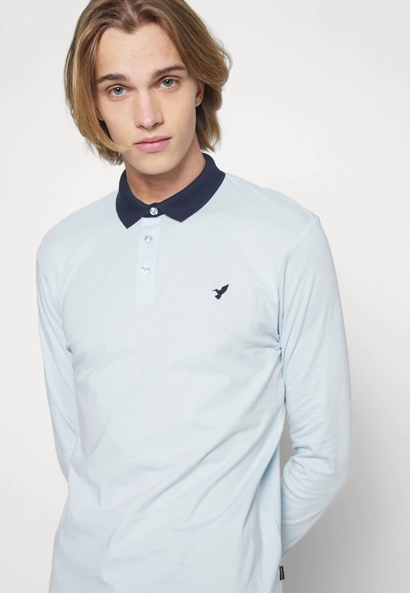 Pier One Hombre MUSCLE FIT - Polo - Light Blue - Imagen 4