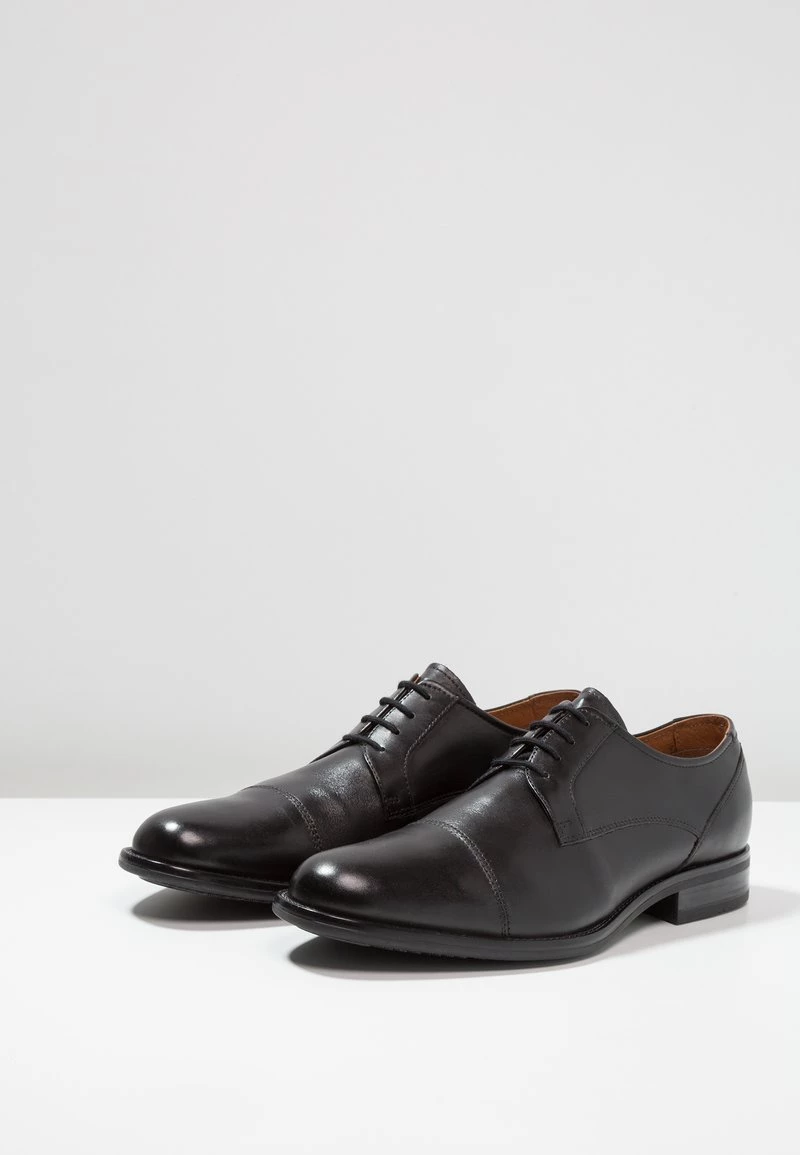 Pier One Hombre LEATHER - Zapatos Con Cordones - Black - Imagen 6