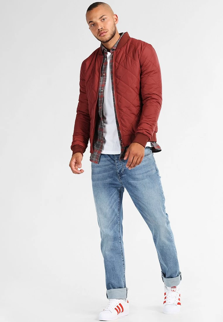 Pier One Hombre Camisa - Grey/coral - Imagen 2