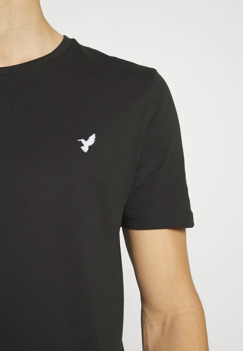 Pier One Hombre WITH BIRD STRAIGHT 5 PACK - Camiseta Básica - White/black/dark Blue - Imagen 8