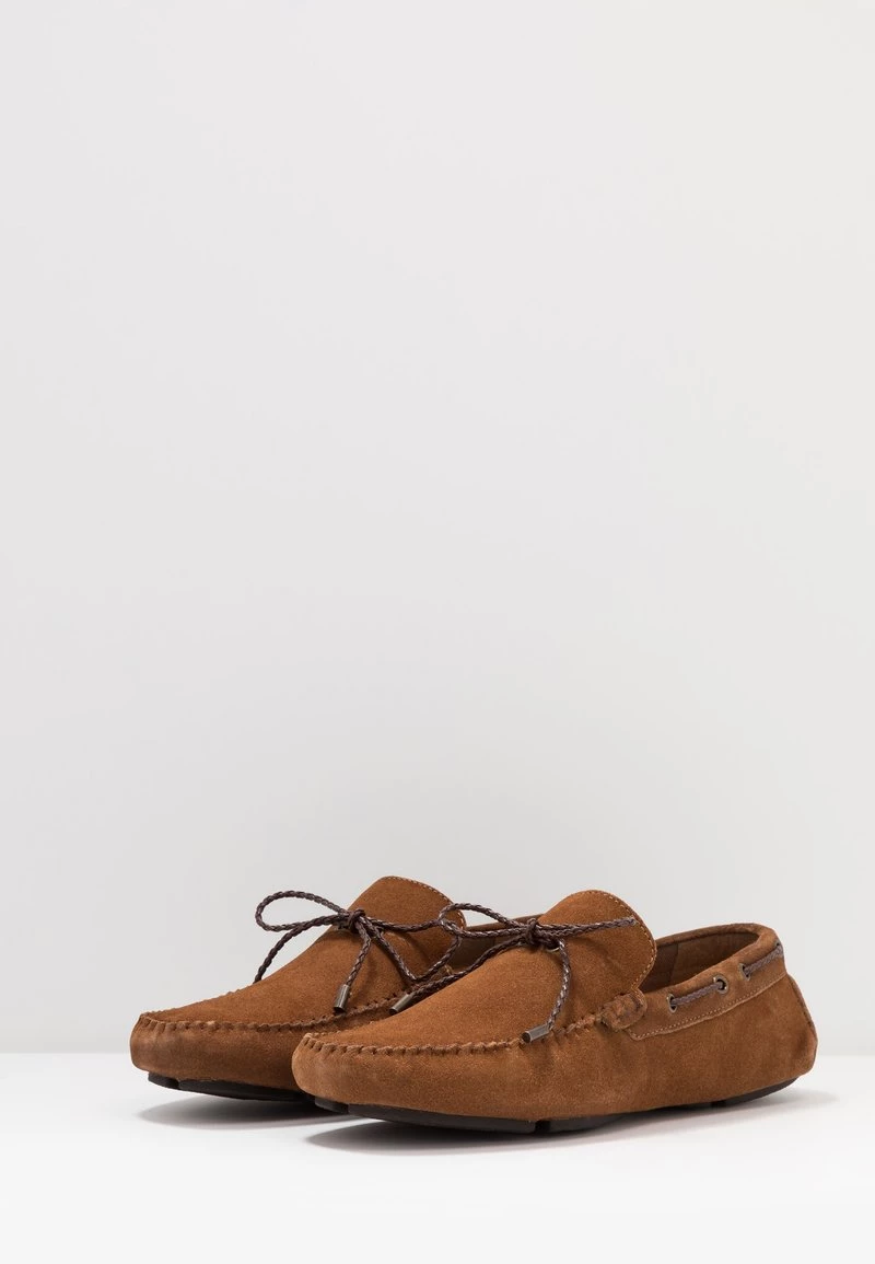 Pier One Hombre LEATHER - Mocasines - Cognac - Imagen 3