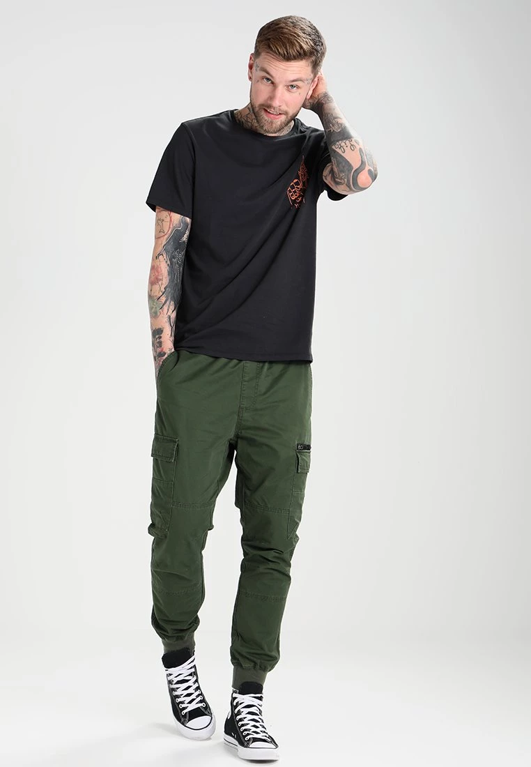 Pier One Hombre Pantalones Cargo - Dark Green - Imagen 2