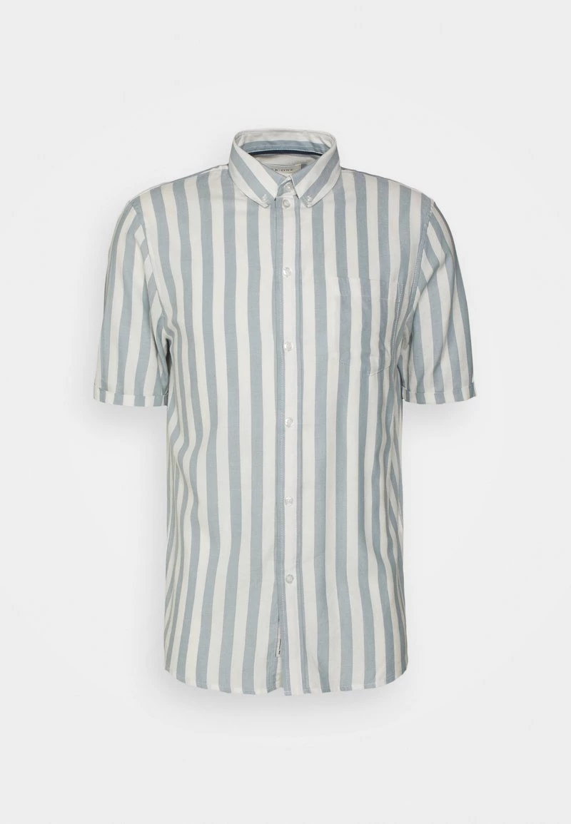 Pier One Hombre Camisa - Light Blue/white
