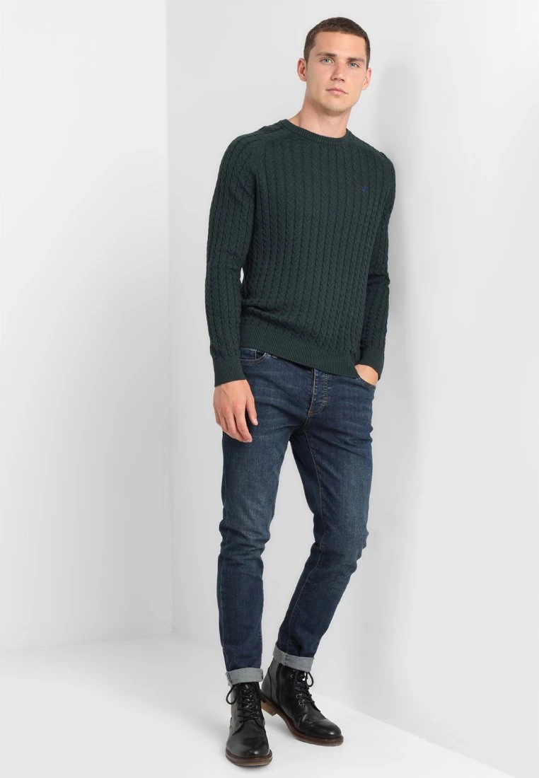 Pier One Hombre Jersey De Punto - Mottled Dark Green - Imagen 2