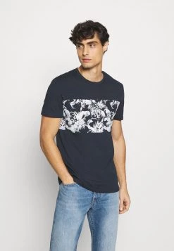 Pier One Hombre Camiseta Estampada - Dark Blue
