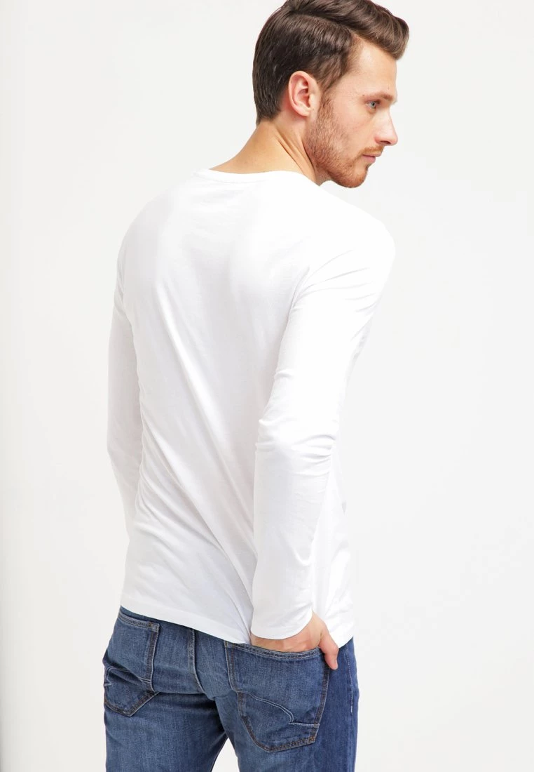Pier One Hombre Camiseta De Manga Larga - White - Imagen 3