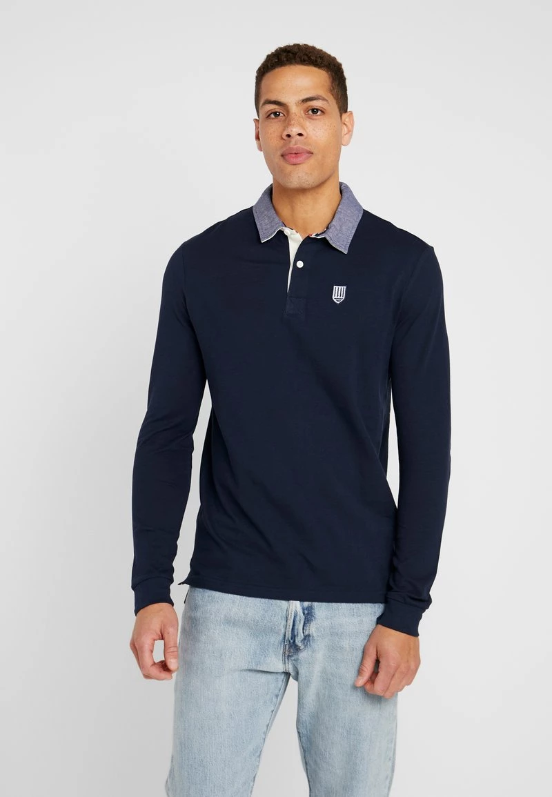 Pier One COLLAR RUGBY - Polo - Dark Blue, Hombre