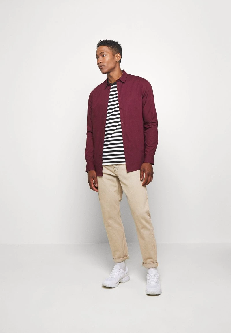 Pier One Camisa Elegante - Bordeaux, Hombre - Imagen 2
