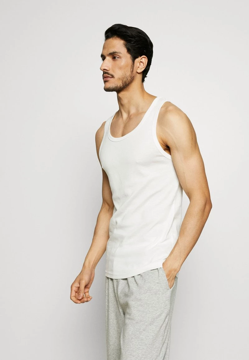 Pier One Hombre 3 PACK - Camiseta Interior - Black/grey/white - Imagen 5