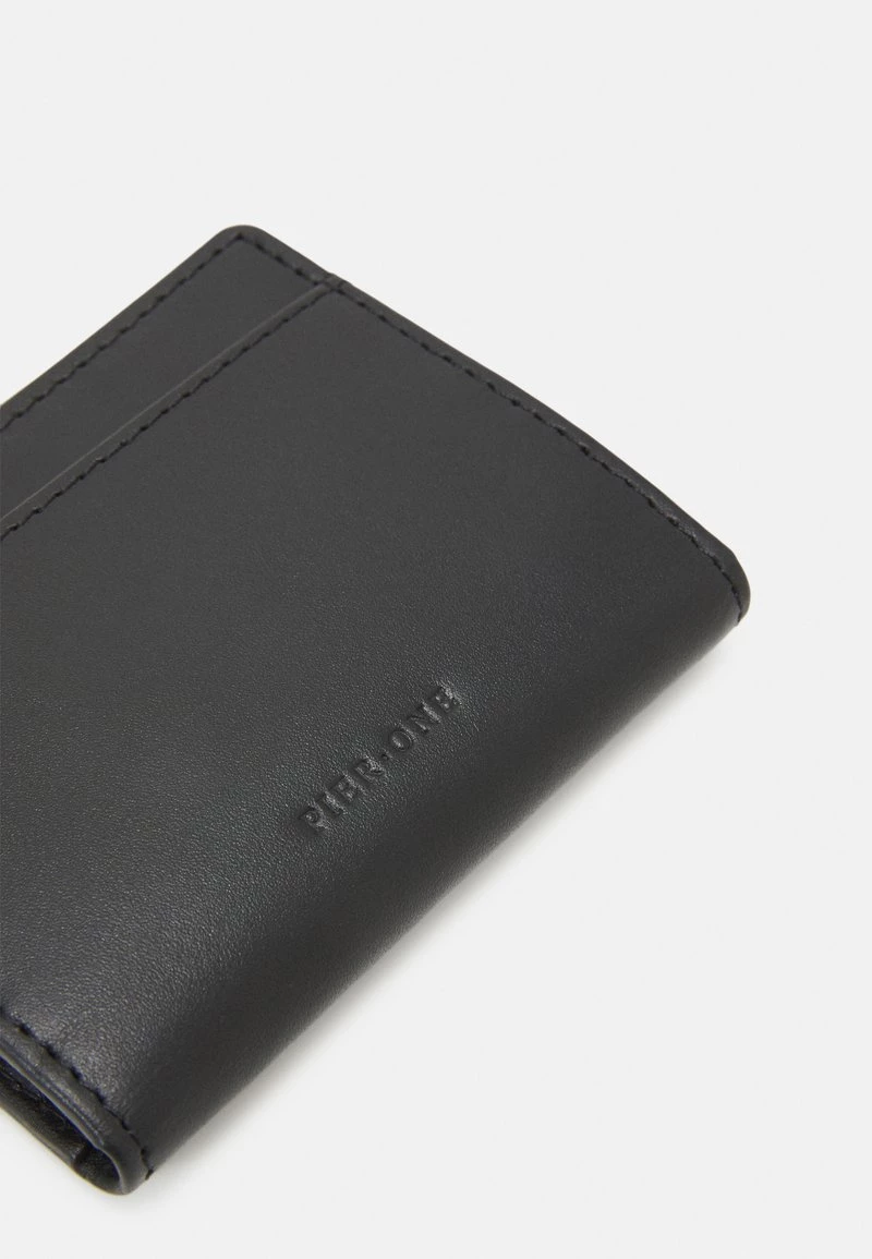 Pier One Unisexo LEATHER - Monedero - Black - Imagen 4