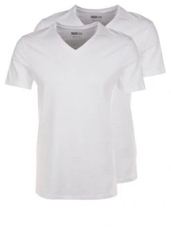 Pier One Hombre 2 PACK - Camiseta Básica - White
