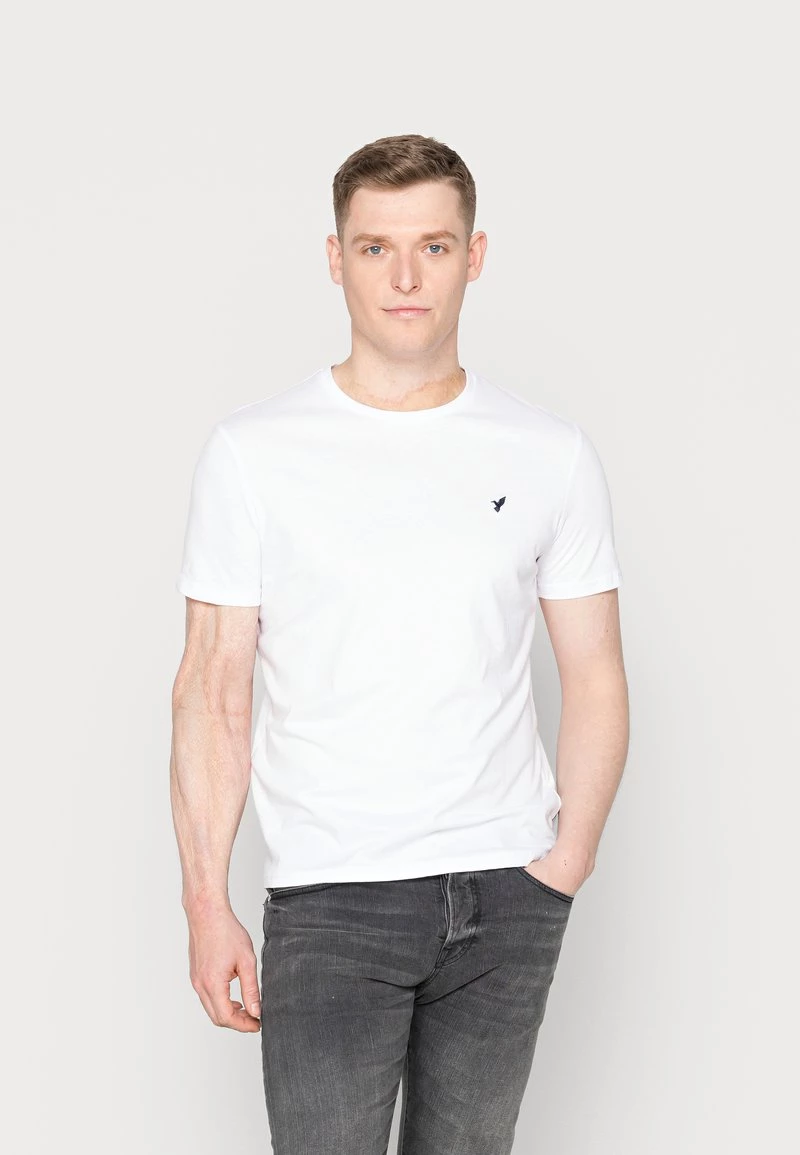 Pier One Hombre WITH BIRD STRAIGHT 5 PACK - Camiseta Básica - White/green/bordeaux/black/beige - Imagen 5