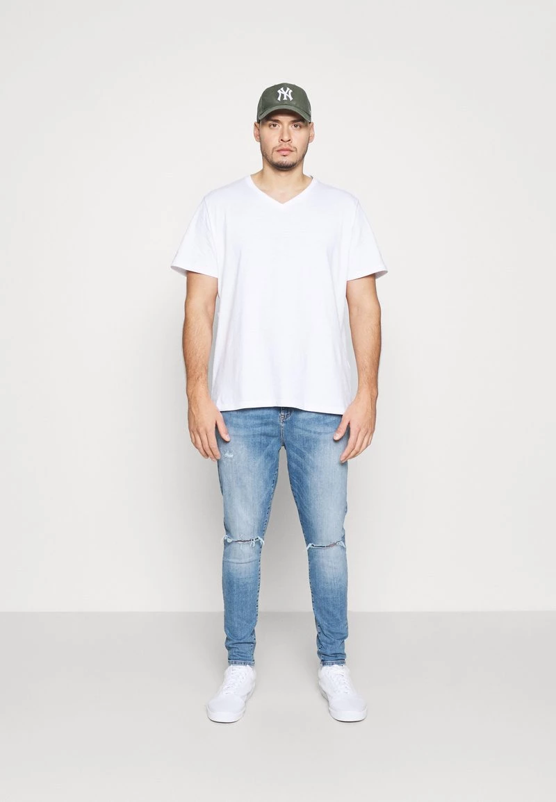 Pier One Hombre 3 PACK - Camiseta Básica - White