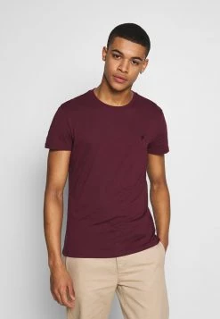 Pier One Hombre Camiseta Básica - Bordeaux
