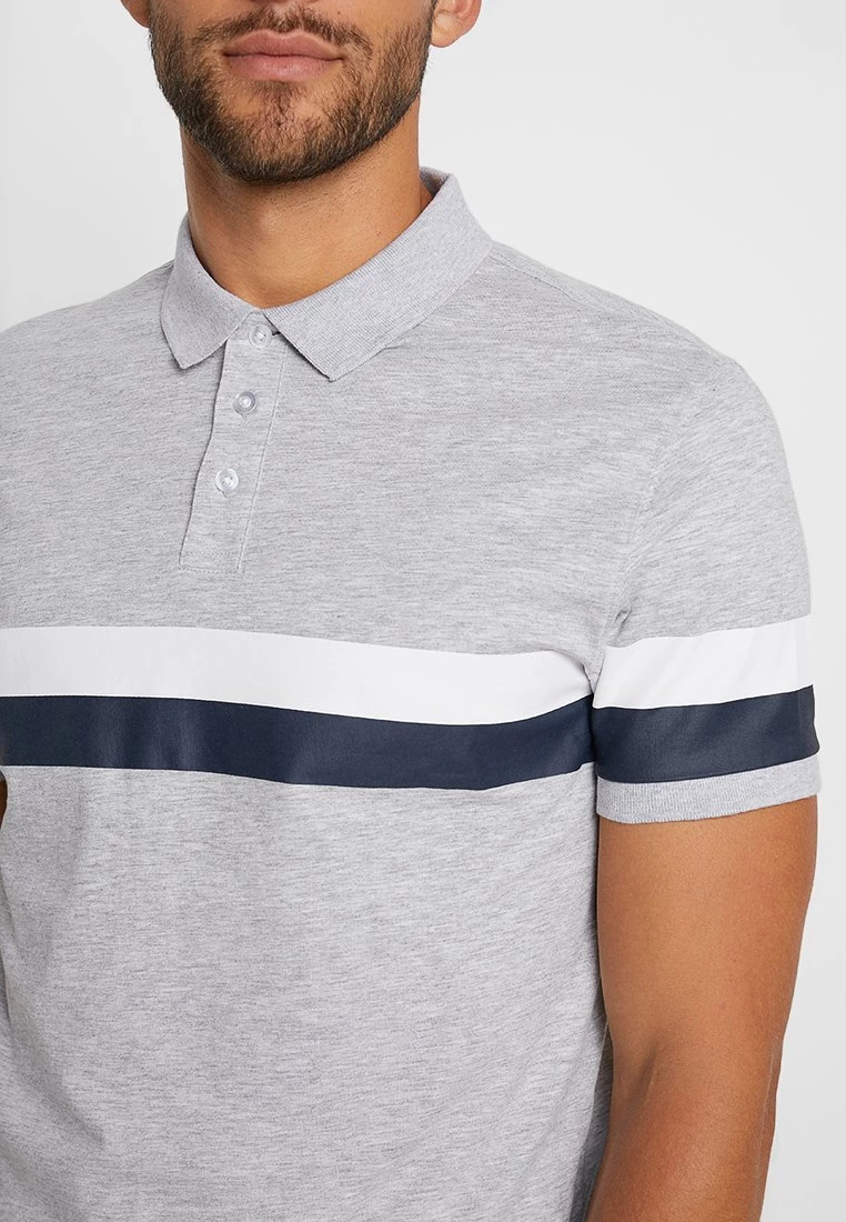 Pier One Hombre Polo - Mottled Light Grey - Imagen 6