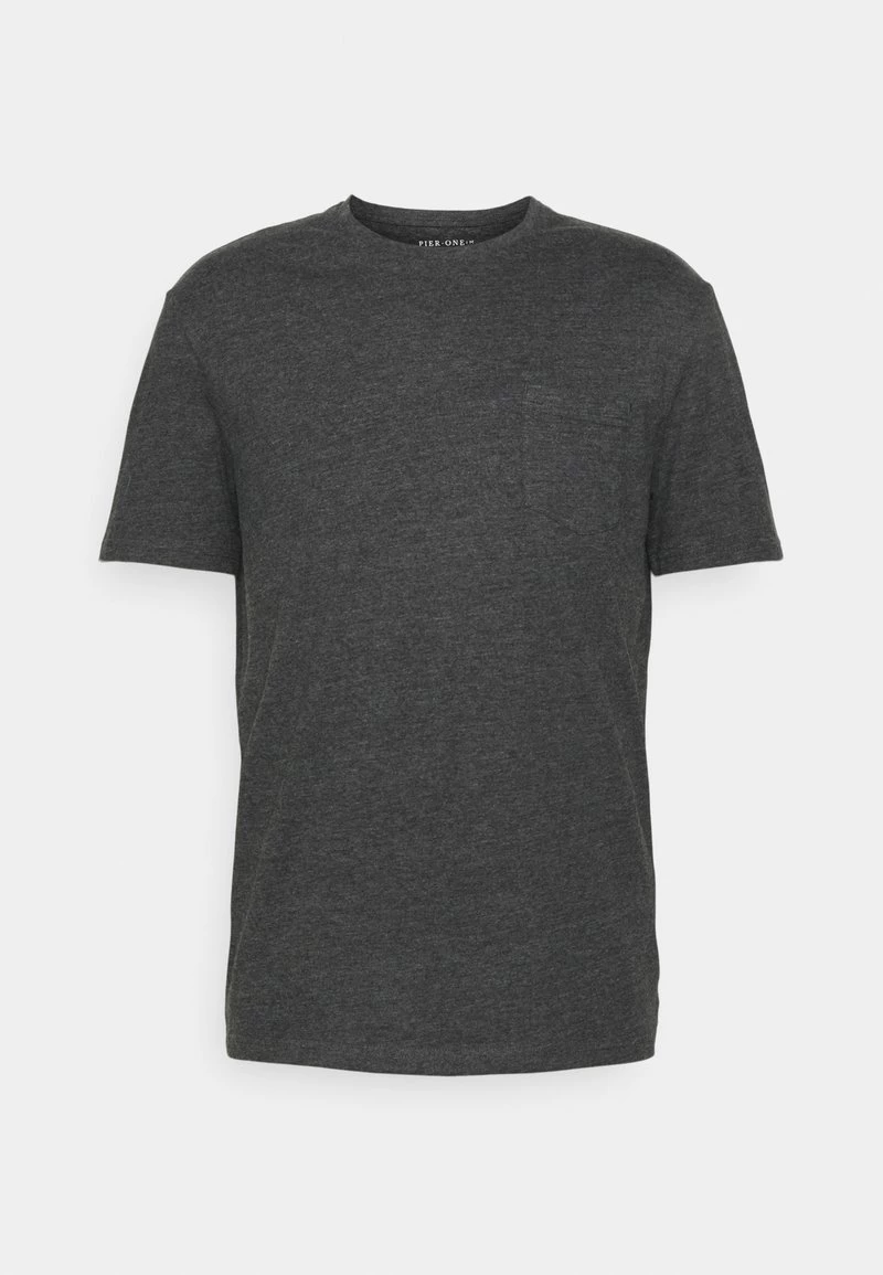 Pier One SET - Pijama - Mottled Dark Grey, Hombre - Imagen 3