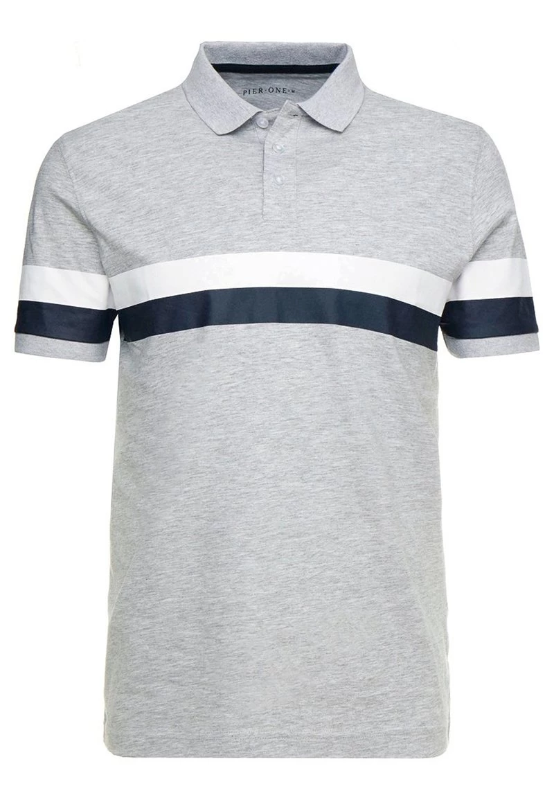 Pier One Hombre Polo - Mottled Light Grey - Imagen 5