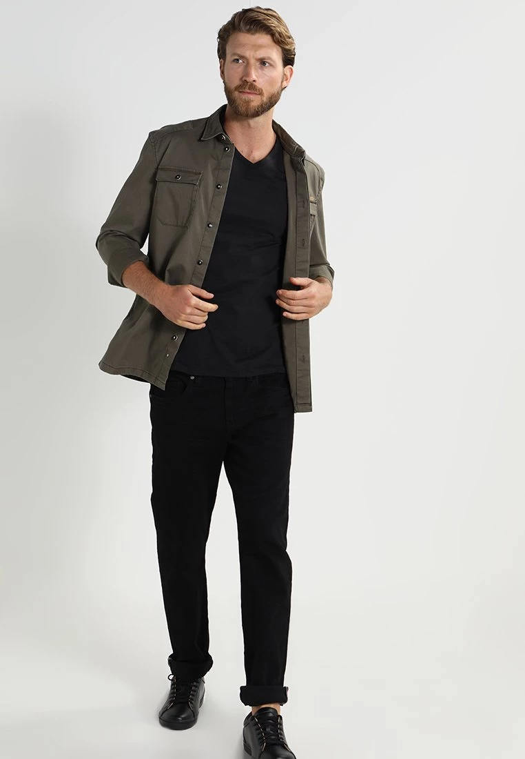 Pier One Hombre 2 PACK - Camiseta Básica - Black - Imagen 2