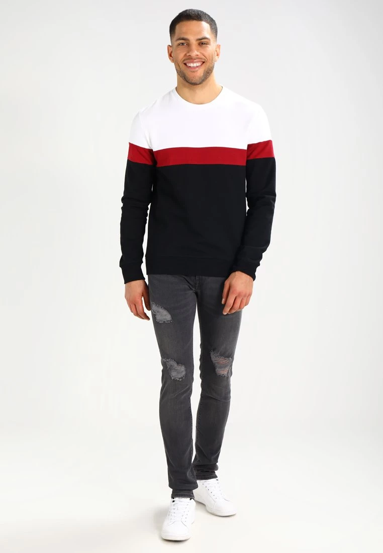 Pier One Hombre Sudadera - White/black - Imagen 2