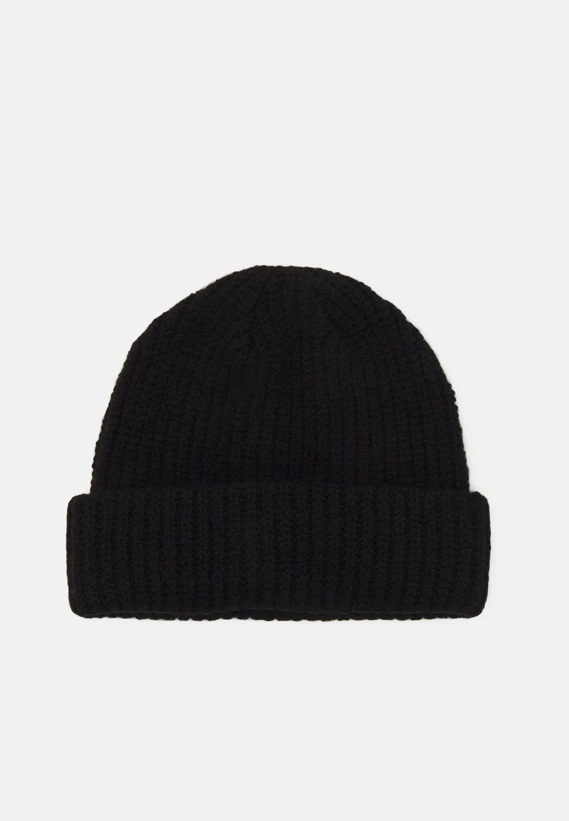 Pier One SHORT MICRO BEANIE UNISEX - Gorro - Black, Unisexo
