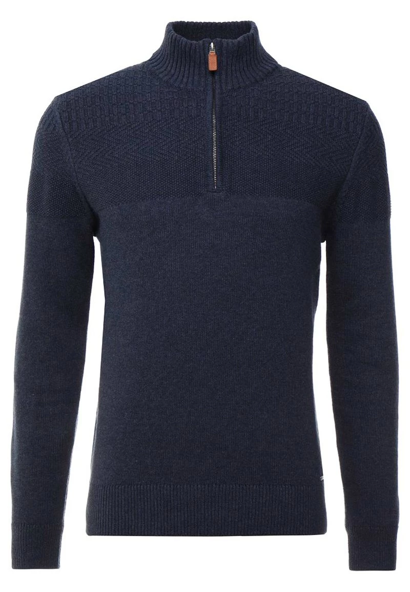 Pier One Hombre Jersey De Punto - Mottled Dark Blue - Imagen 5