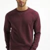 Pier One Hombre Sudadera - Bordeaux Melange