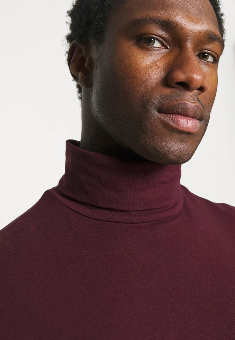 Pier One Hombre Camiseta De Manga Larga - Bordeaux - Imagen 4