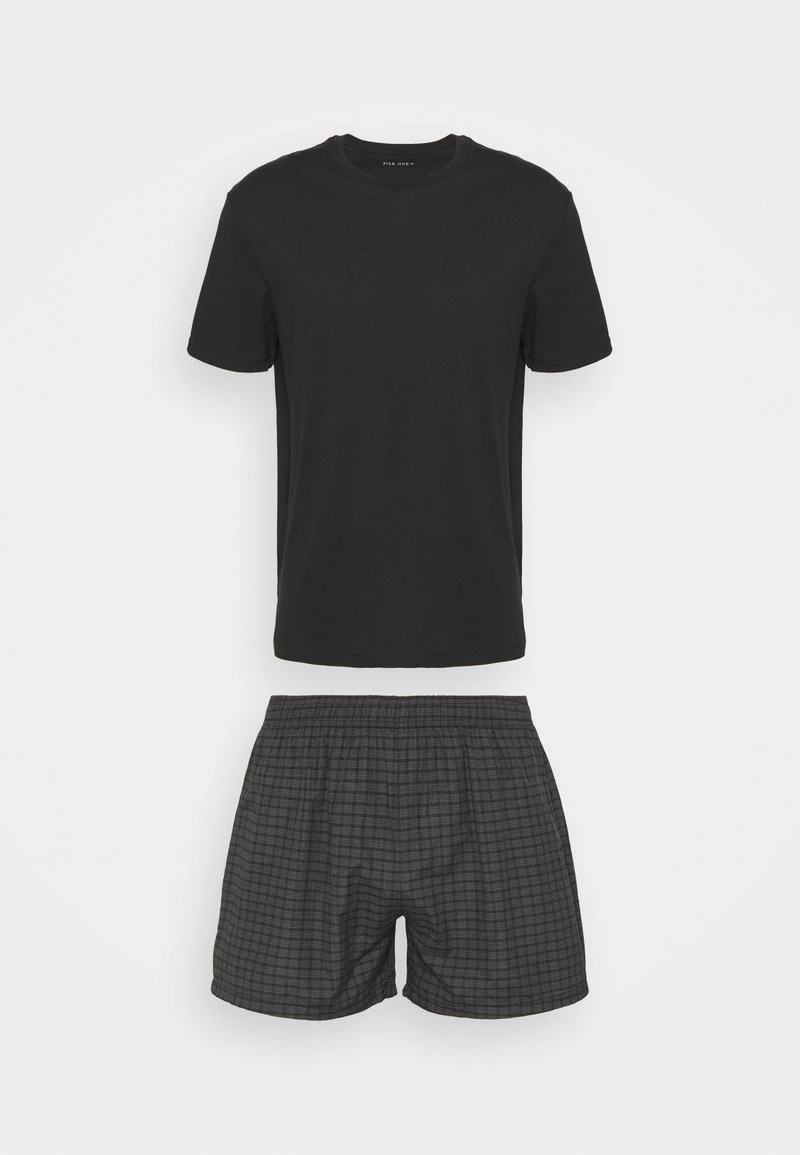 Pier One Hombre Pijama - Black/dark Grey - Imagen 6