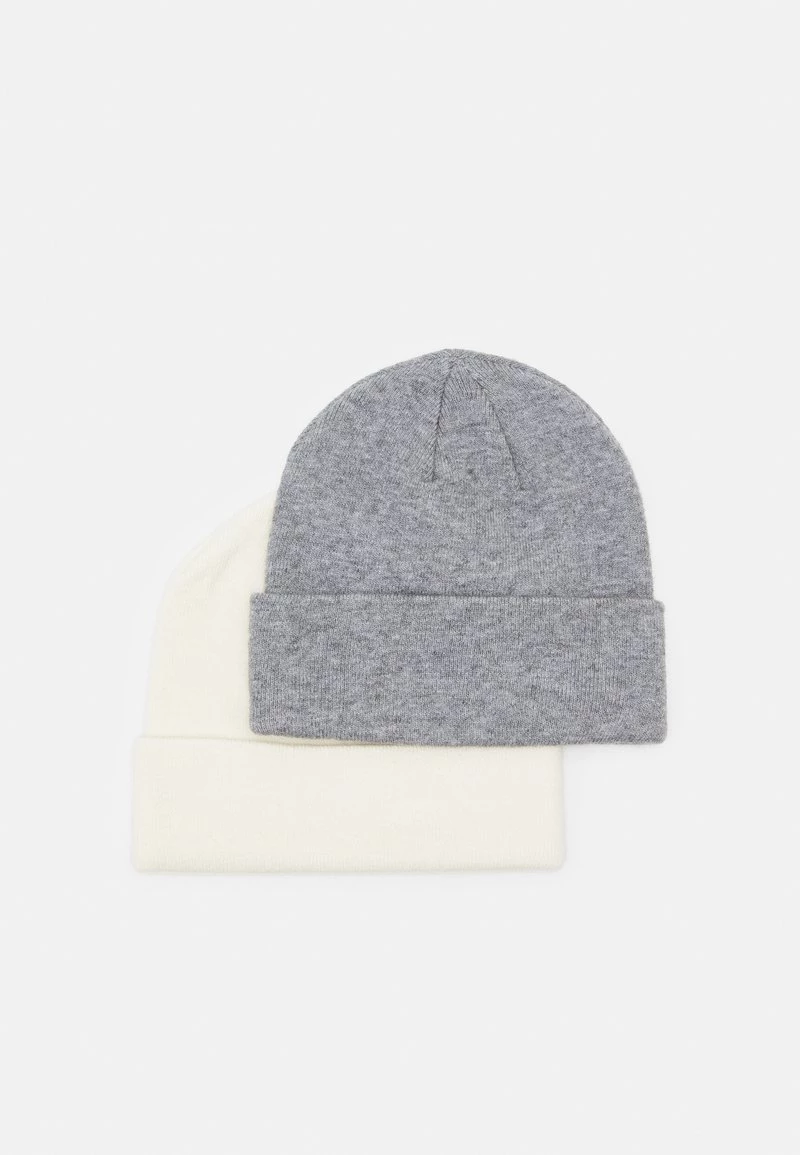 Pier One Unisexo 2 PACK UNISEX - Gorro - Grey/white - Imagen 2