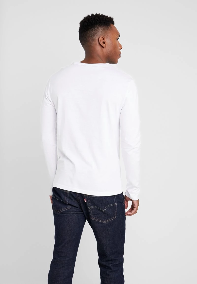 Pier One Hombre Camiseta De Manga Larga - White - Imagen 3