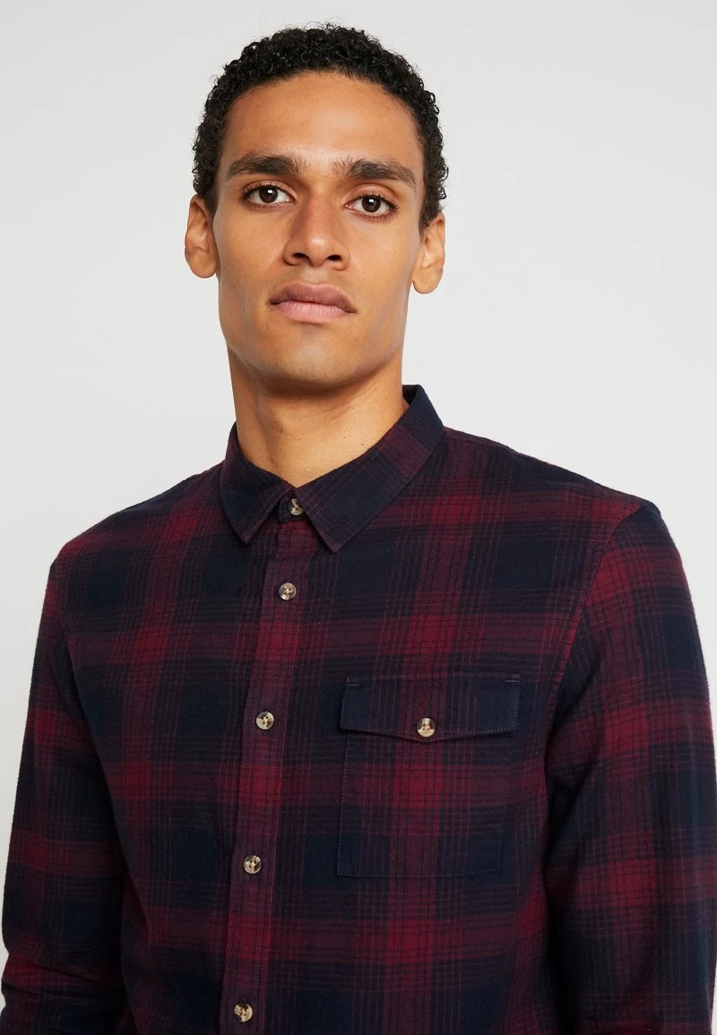 Pier One Hombre Camisa - Bordeaux - Imagen 4