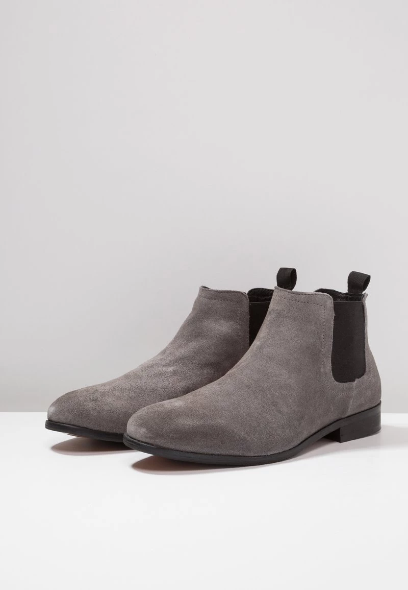 Pier One Hombre LEATHER - Botines - Dark Gray - Imagen 3