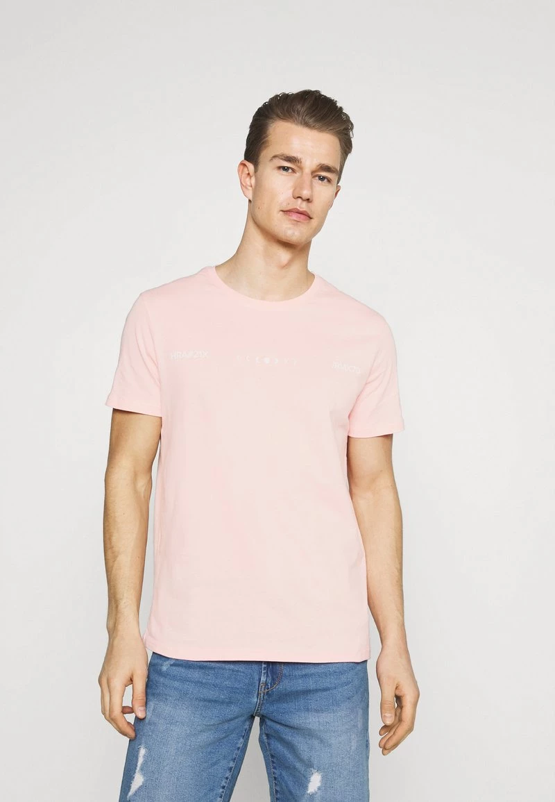 Pier One Hombre Camiseta Estampada - Pink