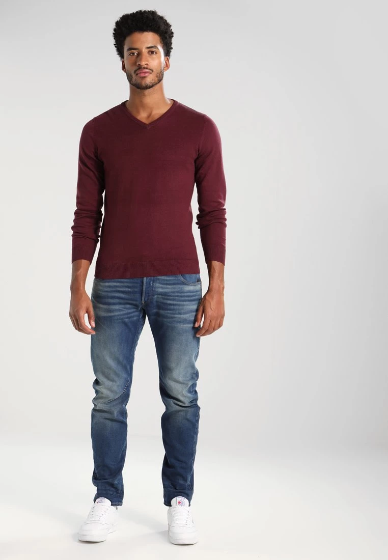 Pier One Hombre Jersey De Punto - Bordeaux - Imagen 2