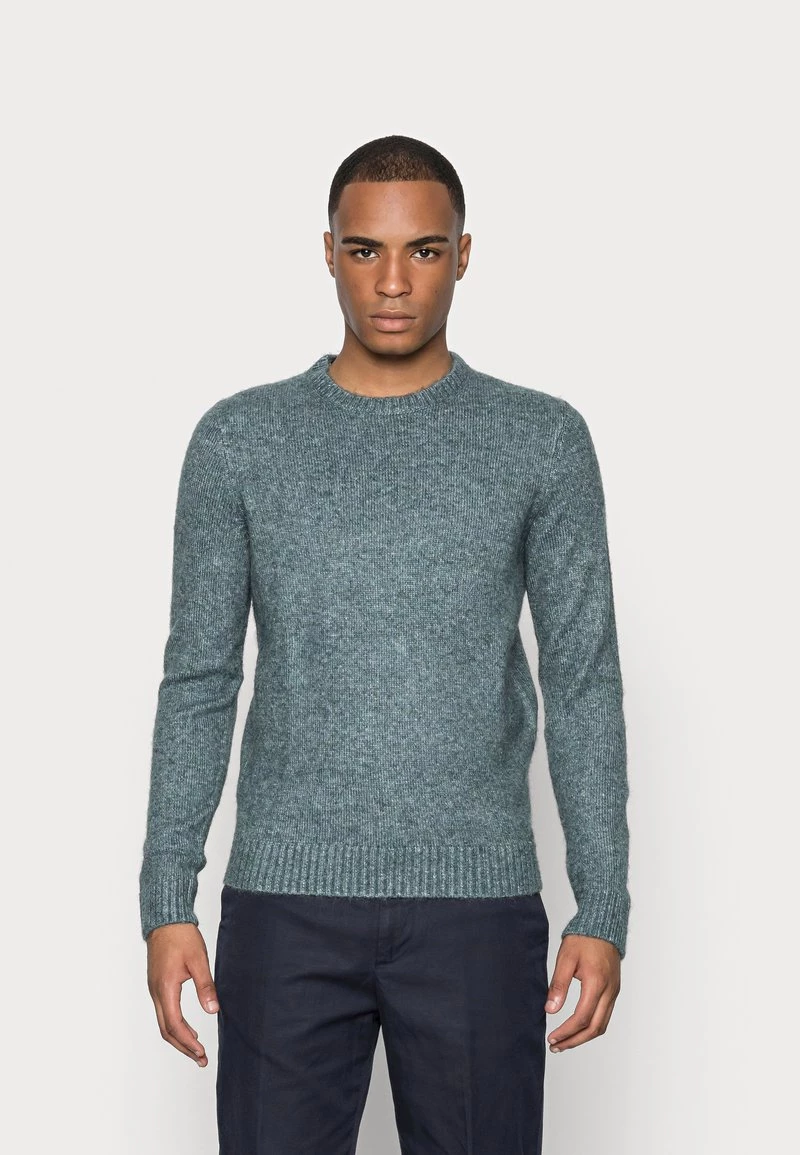 Pier One Hombre ESSENTIAL WINTER CREWNECK - Jersey De Punto - Blue/grey