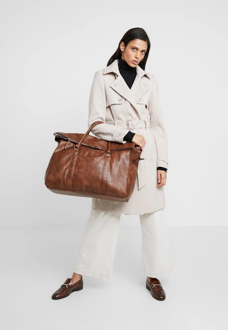 Pier One Unisexo UNISEX - Bolsa De Fin De Semana - Dark Brown - Imagen 6