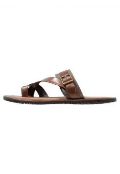 Pier One Hombre Sandalias De Dedo - Cognac