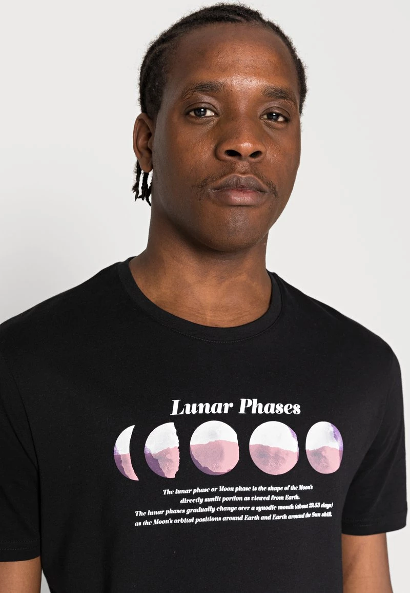 Pier One Hombre Camiseta Estampada - Black - Imagen 5