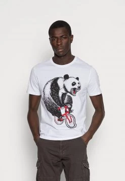 Pier One Hombre Camiseta Estampada - White