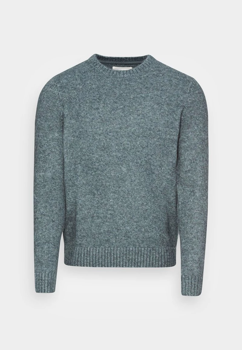 Pier One Hombre ESSENTIAL WINTER CREWNECK - Jersey De Punto - Blue/grey - Imagen 4