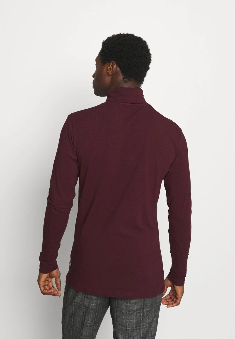 Pier One Hombre Camiseta De Manga Larga - Bordeaux - Imagen 3