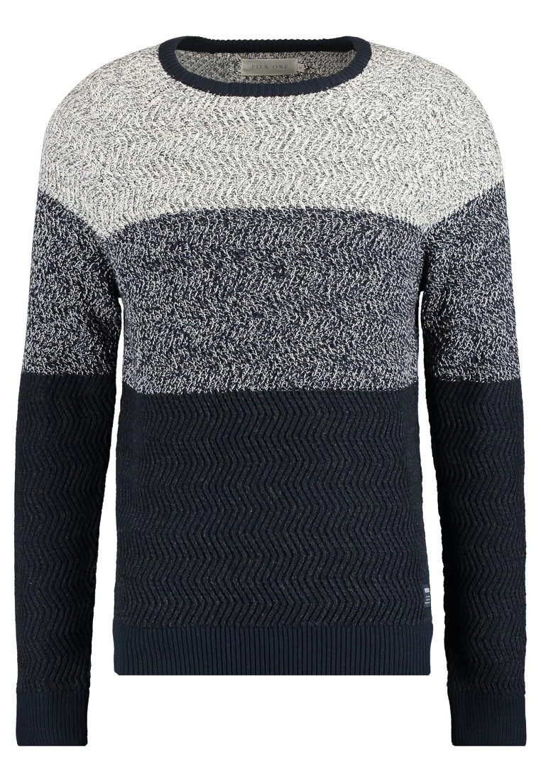 Pier One Hombre Jersey De Punto - Mottled Dark Blue - Imagen 6